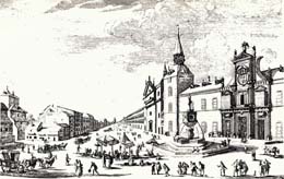 Carcel de Corte - Plano de la Villa y Corte de Madrid 1800